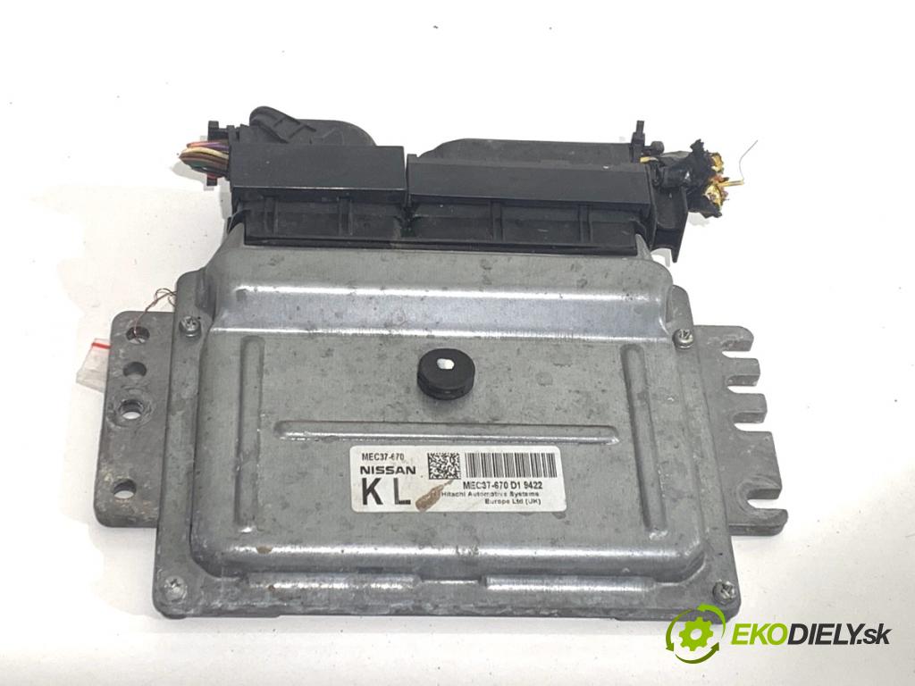 NISSAN NOTE E11 nadwozie wielkoprzestrzenne (MPV) 2009 65 kW 1.4 1386 riadiaca jednotka Motor MEC37-670 (Riadiaca jednotka)