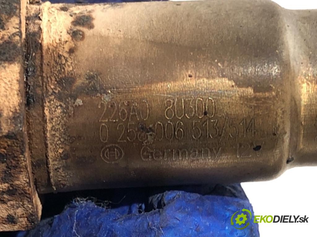 NISSAN NOTE E11 nadwozie wielkoprzestrzenne (MPV) 2009 65 kW 1.4 1386 sonda lambda zad 0258006513 (Lambda sonda)