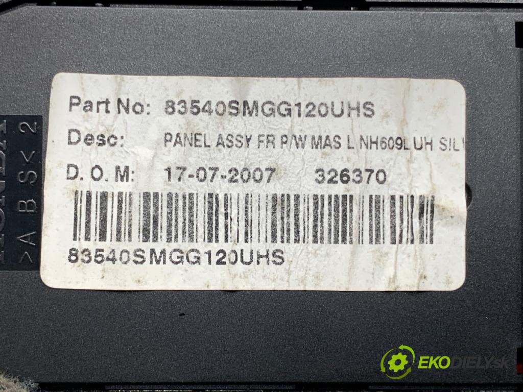 HONDA CIVIC VIII liftback 2007 103 kW 2.2 CTDi (FK3) 2204 Prepínač okien 35750-SMG-G022-M1 (Prepínacie páčky pod volantom)