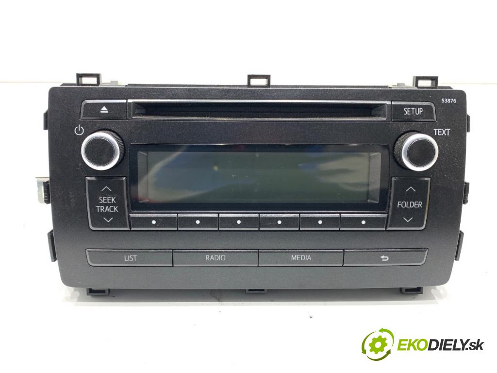 TOYOTA AURIS II liftback 2013 97 kW 1.6 (ZRE181_, ZRE185_) 1598 RADIO 86120-02880 (Audio zariadenie)