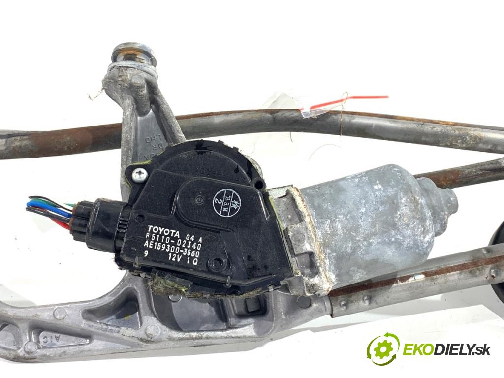 TOYOTA AURIS II liftback 2013 97 kW 1.6 (ZRE181_, ZRE185_) 1598 Mechanizmus stieračov predný 85110-02340 (Motorček stieračov predný)
