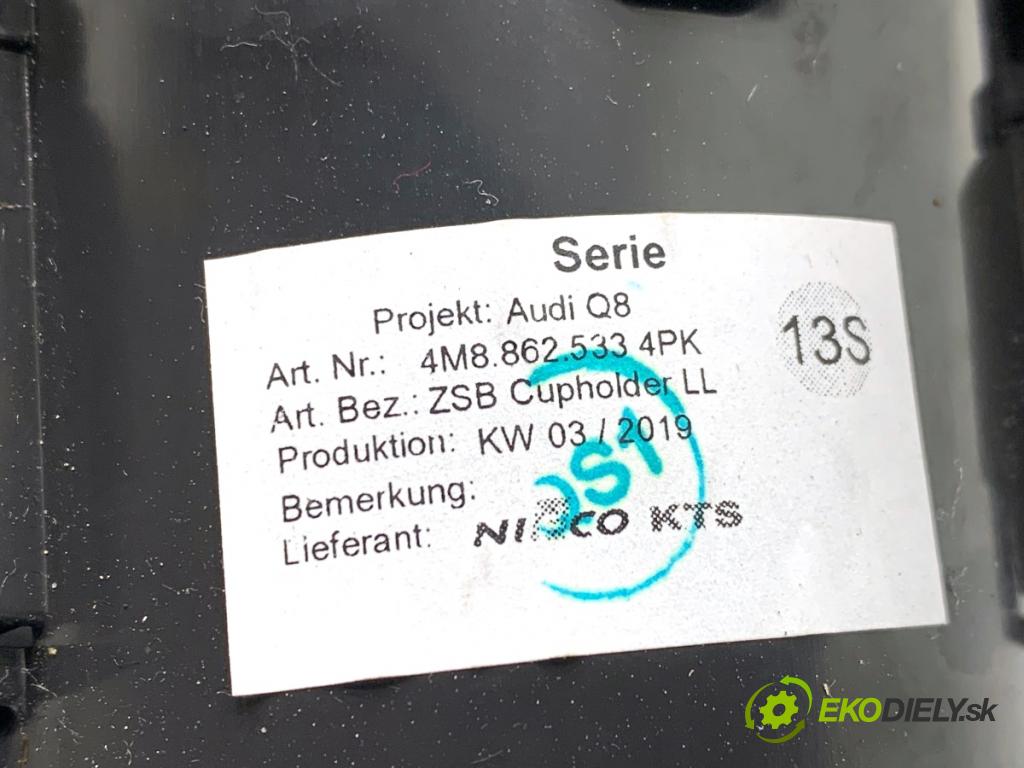 AUDI Q8 SUV 2019 210 kW 50 TDI Mild Hybrid quattro 2967 Držiak na nápoje 4M8862533 (Držiak (úchyt) na nápoje)