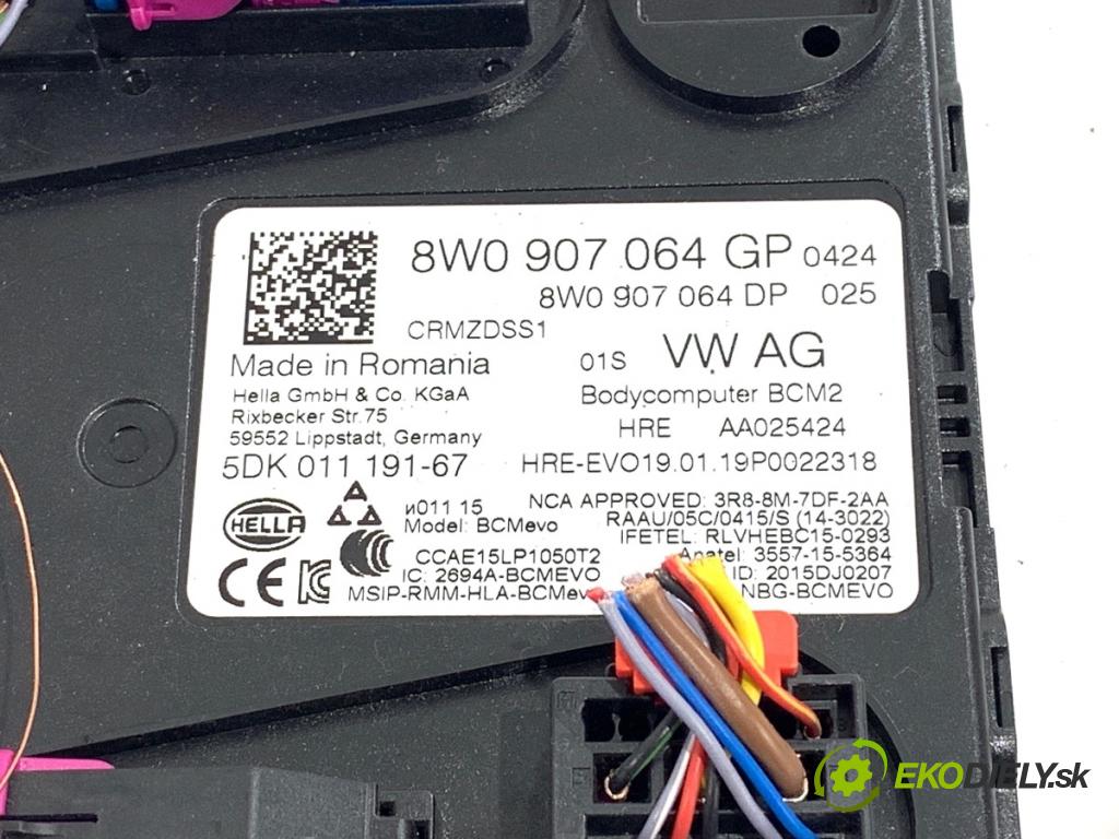 AUDI Q8 SUV 2019 210 kW 50 TDI Mild Hybrid quattro 2967 Modul komfortu 8W0907064GP (Modul komfortu)