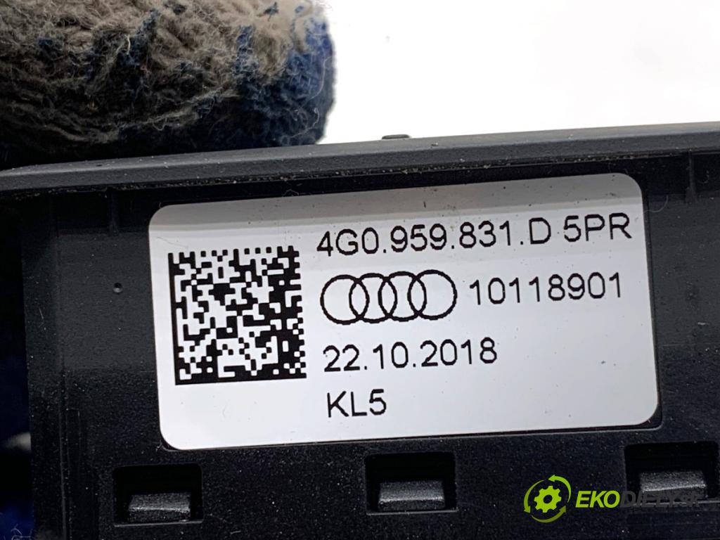 AUDI Q8 SUV 2019 210 kW 50 TDI Mild Hybrid quattro 2967 Prepínač otvárania dverí 4G0959831D (Prepínacie páčky pod volantom)