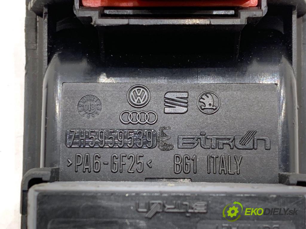 VW TRANSPORTER T5 Autobus 2003 96 kW 2.5 TDI 2461 Prepínač okien 7H5959539 (Prepínacie páčky pod volantom)