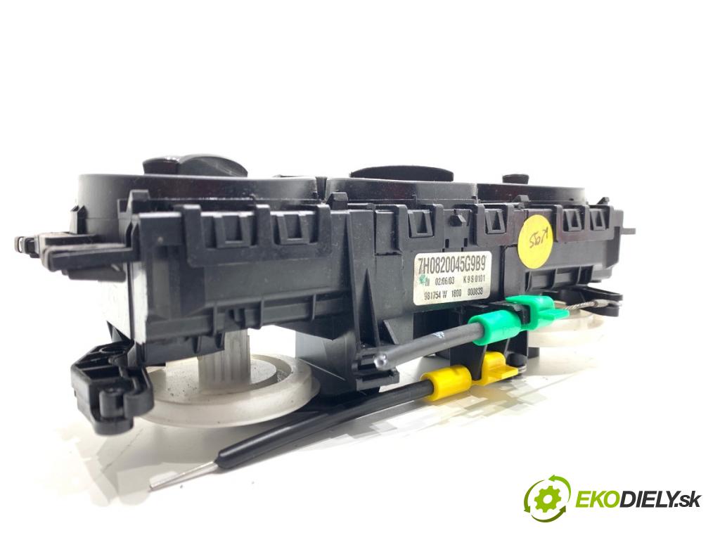 VW TRANSPORTER T5 Autobus 2003 96 kW 2.5 TDI 2461 Panel ovládania kúrenia 7H0820045G (Prepínacie páčky pod volantom)