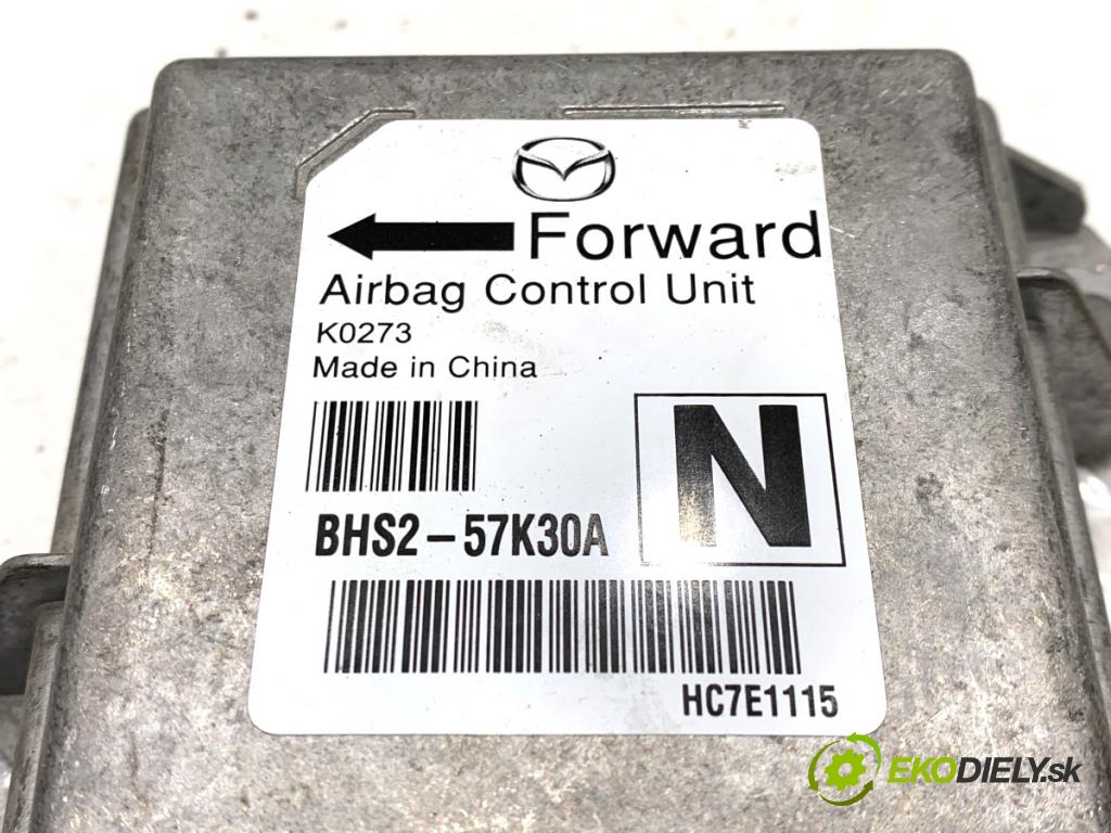 MAZDA 3 BM liftback 2014 88 kW 2.0 1998 senzor airbag BHS2-57K30A (Snímač)