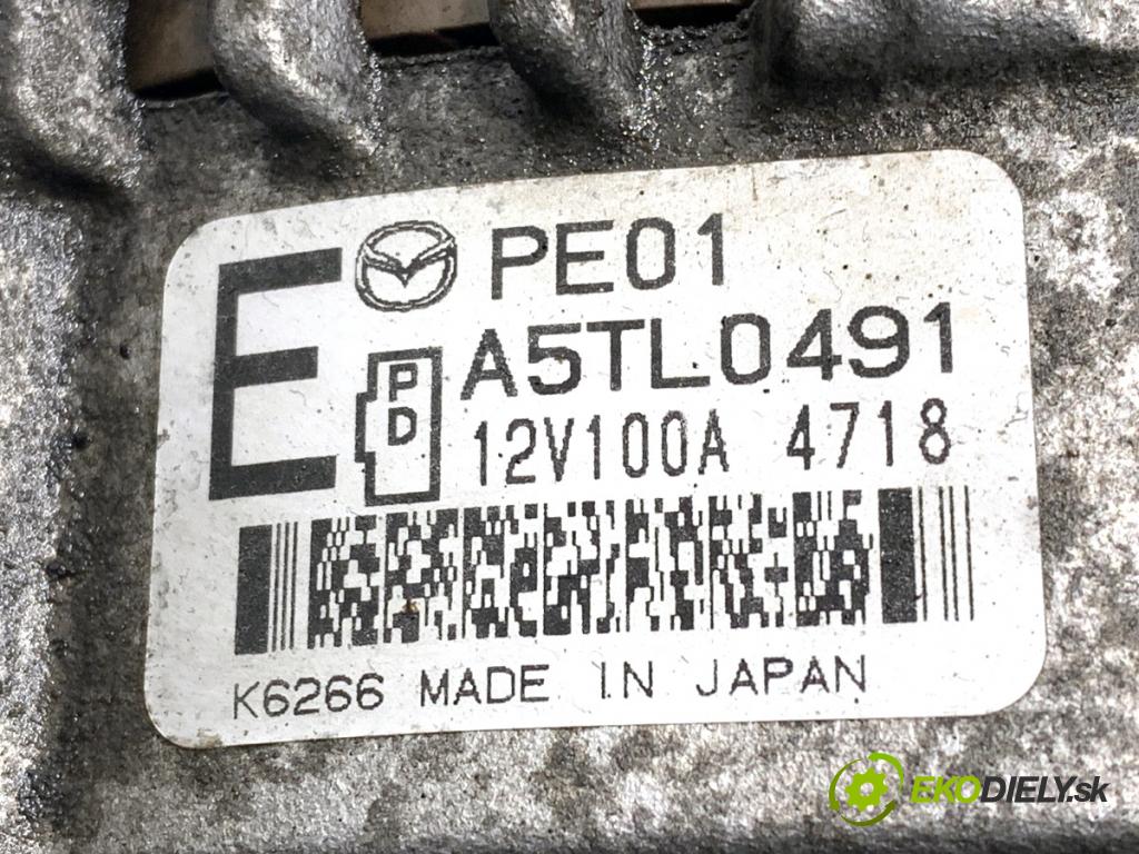 MAZDA 3 BM liftback 2014 88 kW 2.0 1998 Alternátor A5TL0491 (Alternátor)