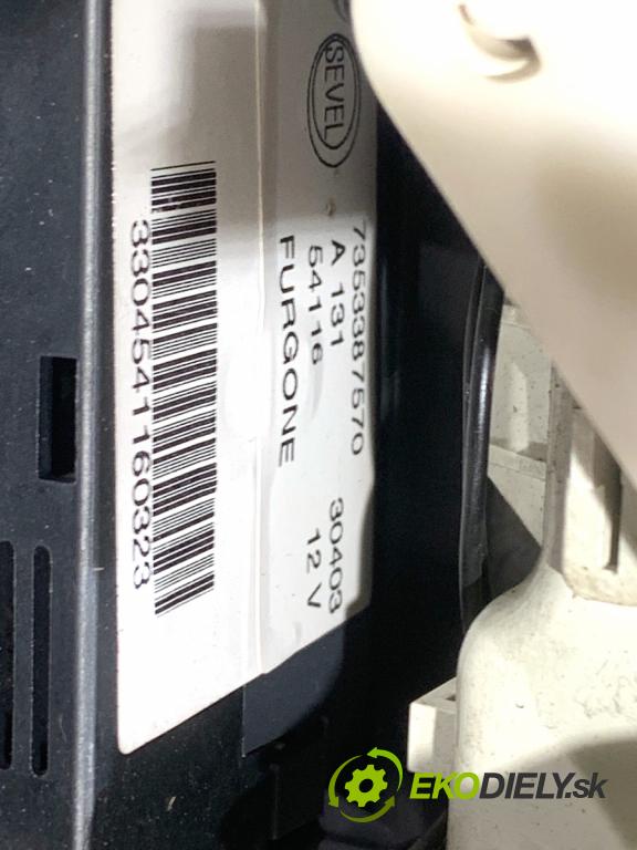 FIAT DUCATO II Autobus 2003 81 kW 2.3 JTD 2286 Panel ovládania kúrenia 7353387570 (Prepínacie páčky pod volantom)