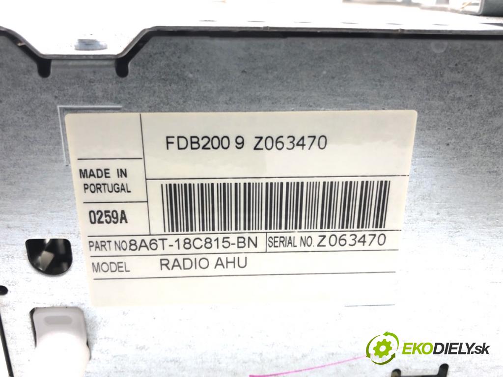 FORD FIESTA MK7 liftback 2009 44 kW 1.25 1242 RADIO 8A6T-18C815-BN (Audio zariadenie)