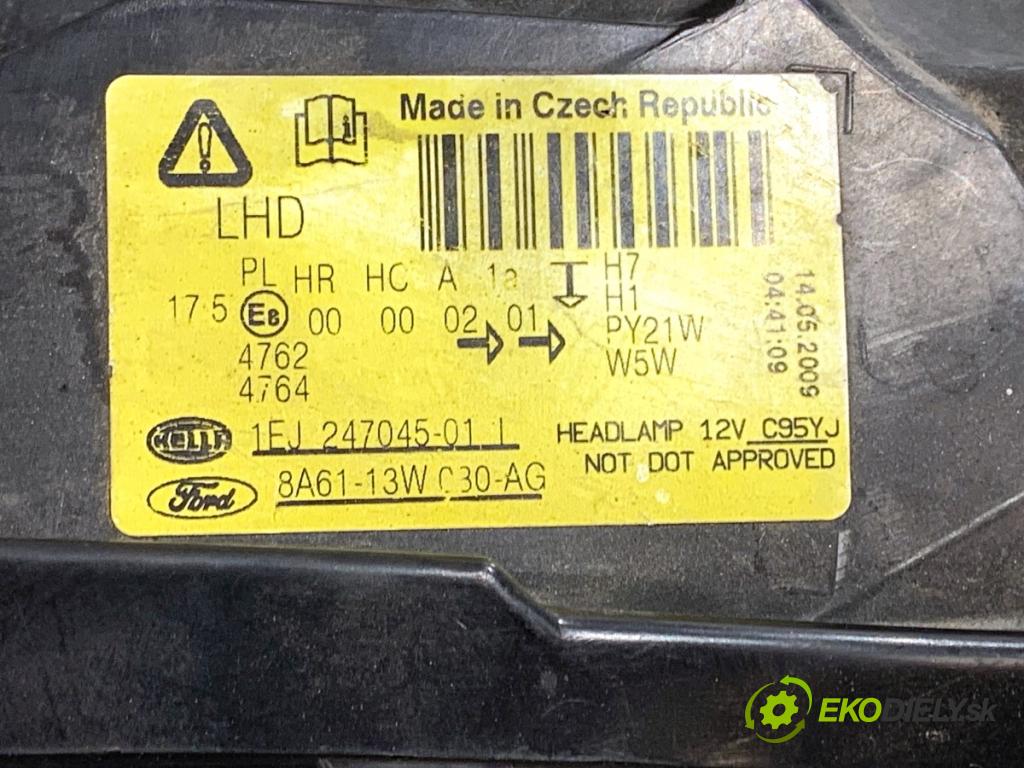FORD FIESTA MK7 liftback 2009 44 kW 1.25 1242 Svetlomet ľavy predný 8A61-13W030-AG