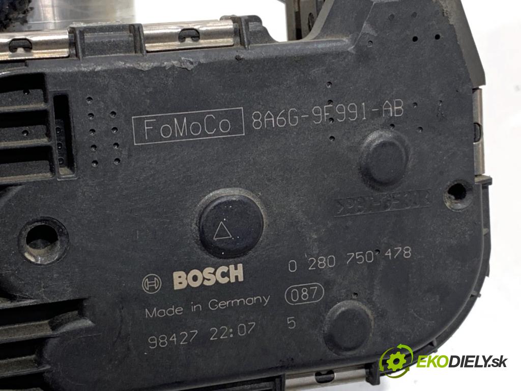 FORD FIESTA MK7 liftback 2009 44 kW 1.25 1242 Škrtiaca klapka 0280750478 (Škrtiaca klapka)