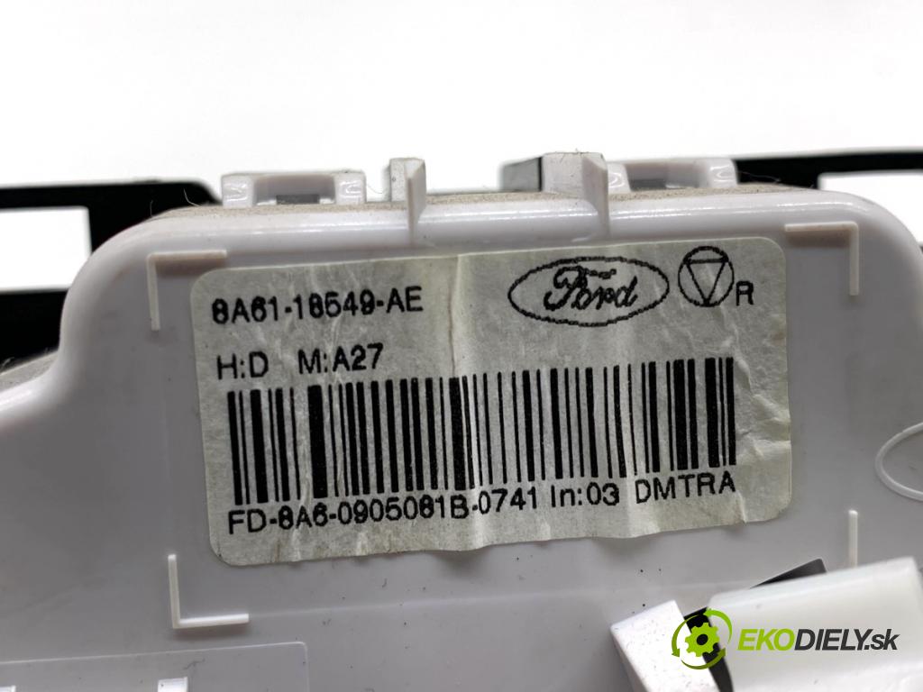 FORD FIESTA MK7 liftback 2009 44 kW 1.25 1242 Panel ovládania kúrenia 8A61-18549-AE (Prepínacie páčky pod volantom)