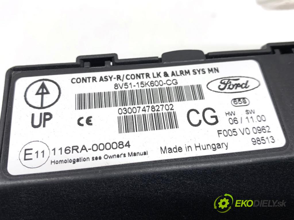 FORD FIESTA MK7 liftback 2009 44 kW 1.25 1242 modul komfortu 8V51-15K600-CG (Komfortní modul)