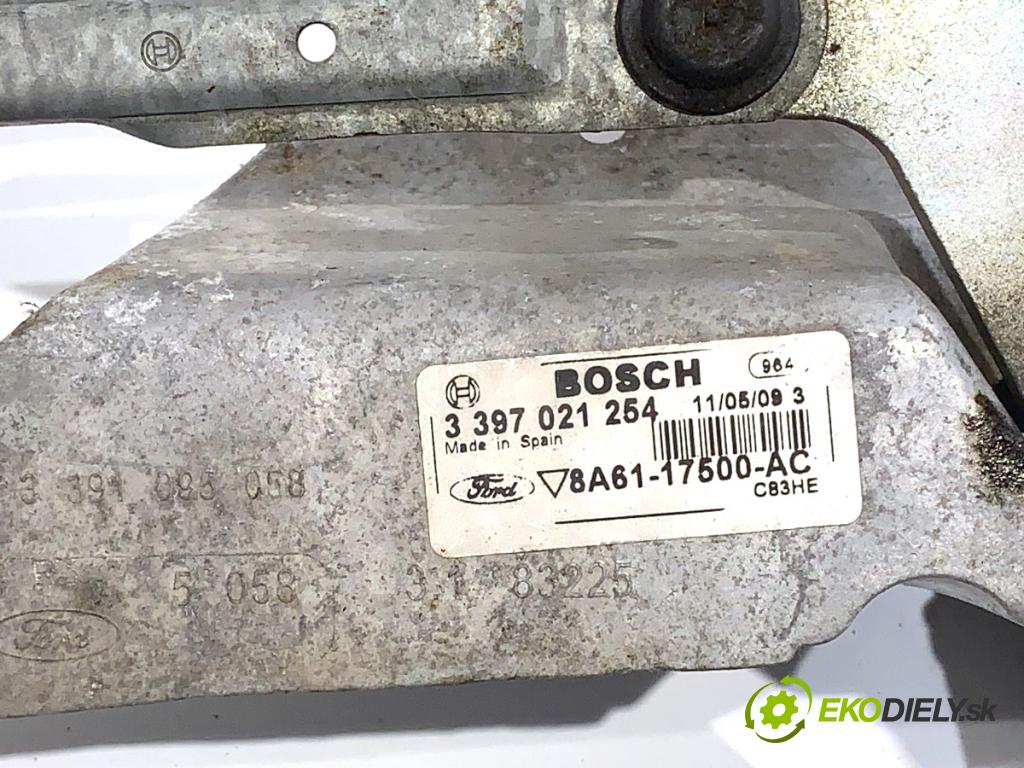 FORD FIESTA MK7 liftback 2009 44 kW 1.25 1242 Mechanizmus stieračov predný 8A61-17B571-AA 8A61-17500-AC (Motorček stieračov predný)