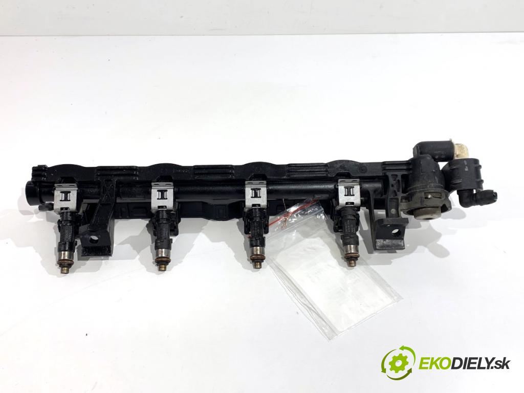 FORD FIESTA MK7 liftback 2009 44 kW 1.25 1242 Lišta vstrekovacia 8A6G-9H487-AA 0280158207 (Vstrekovacia lišta)