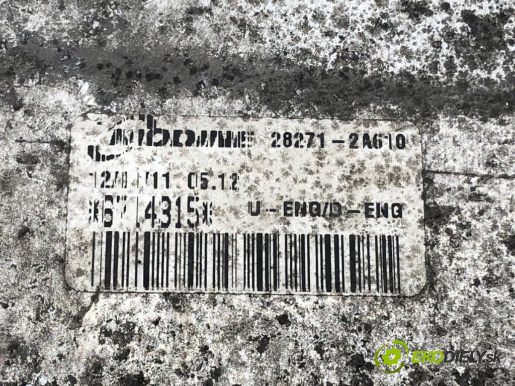 HYUNDAI i30 Kombi 2011 66 kW 1.6 CRDi 1582 intercooler 28271-2A610 (Intercooler (chladič nasávaného vzduchu))