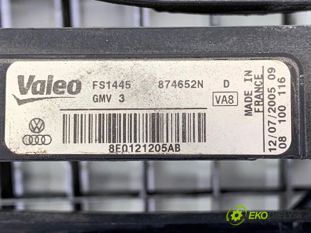 AUDI A4 B7 sedan 2006 103 kW 2.0 TDI 1968 Ventilátor chladiča 8E0121205AB (Ventilátor)