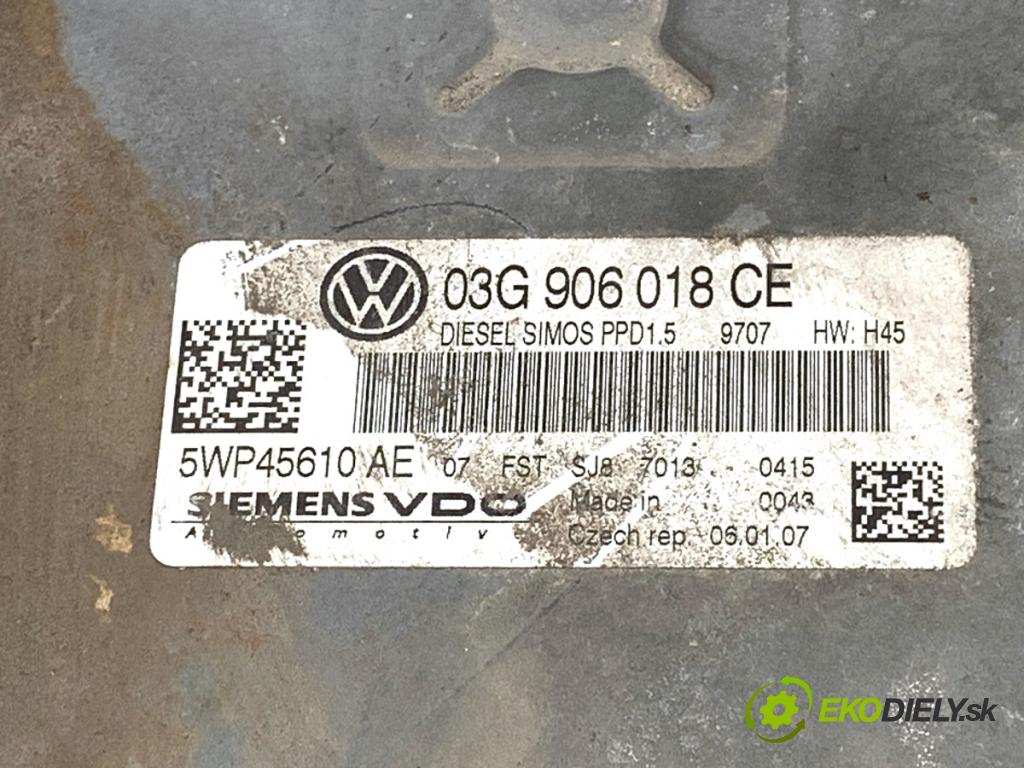 VW PASSAT B6 Kombi 2007 103 kW 2.0 TDI 1968 riadiaca jednotka Motor 03G906018CE (Riadiaca jednotka)