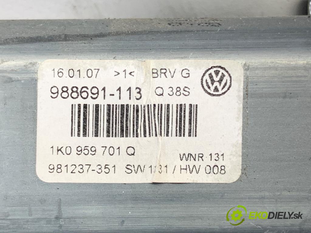 VW PASSAT B6 Kombi 2007 103 kW 2.0 TDI 1968 Mechanizmus okna ľavy predný 1K0959793M