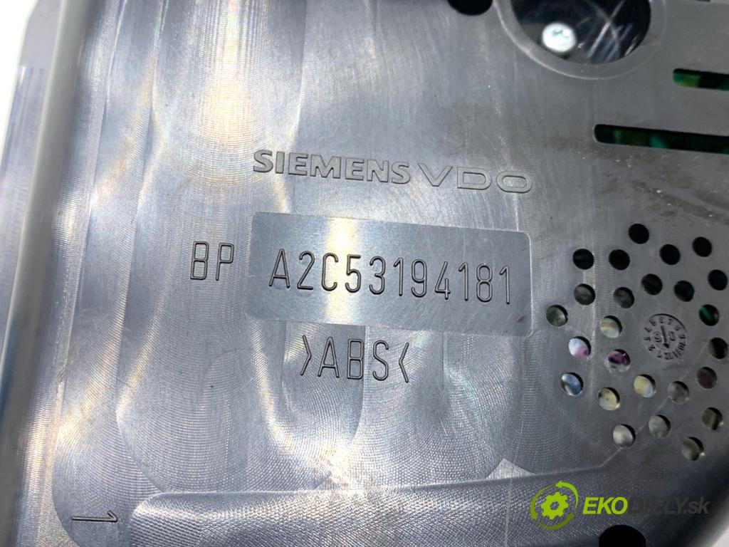 VW PASSAT B6 Kombi 2007 103 kW 2.0 TDI 1968 prístrojovka A2C53194181 (Přístrojová deska)