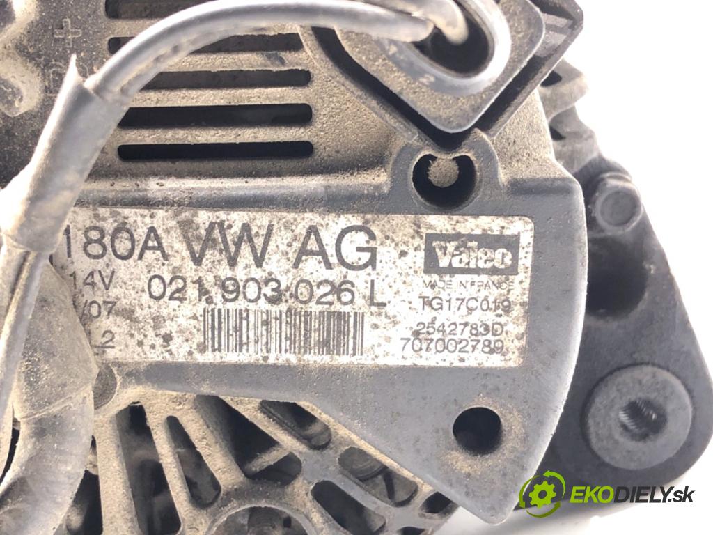 VW PASSAT B6 Kombi 2007 103 kW 2.0 TDI 1968 Alternátor 021903026L (Alternátor)
