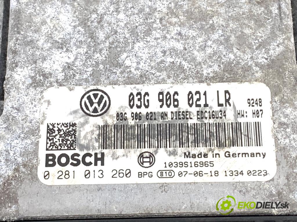VW PASSAT B6 sedan 2007 77 kW 1.9 TDI 1896 riadiaca jednotka Motor 03G906021LR (Riadiaca jednotka)