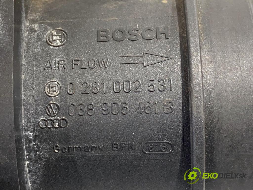 VW PASSAT B6 sedan 2007 77 kW 1.9 TDI 1896 Váha vzduchu 038906461B 0281002531 (Váha vzduchu)