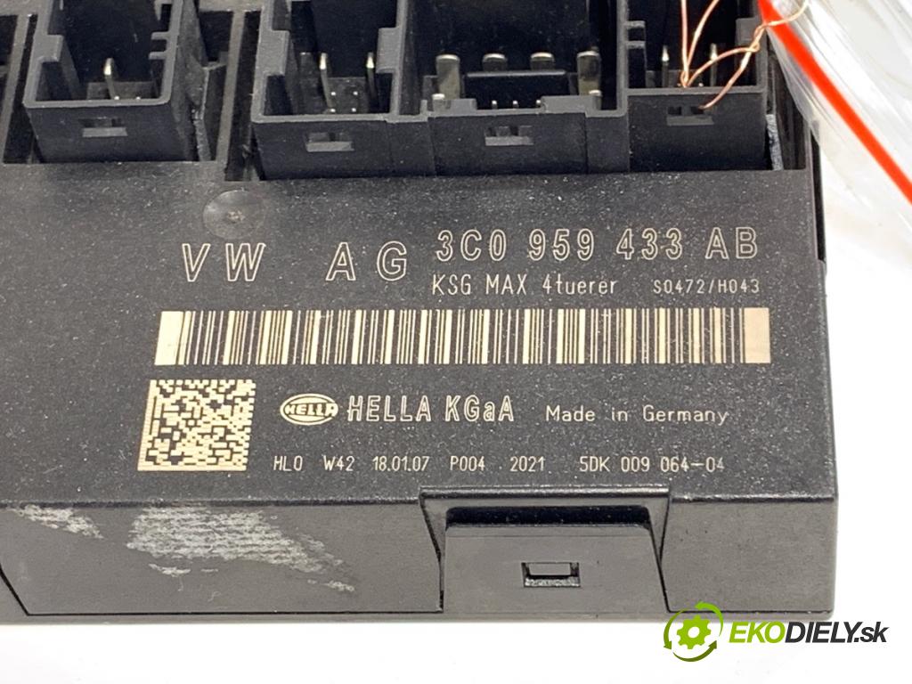 VW PASSAT B6 sedan 2007 77 kW 1.9 TDI 1896 Modul komfortu 3C0959433AB (Modul komfortu)