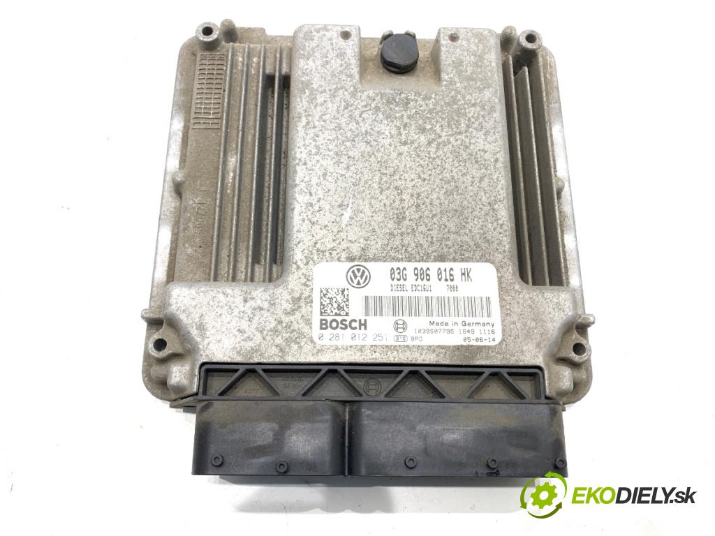 VW TOURAN nadwozie wielkoprzestrzenne (MPV) 2005 103 kW 2.0 TDI 1968 riadiaca jednotka Motor 03G906016HK (Riadiaca jednotka)