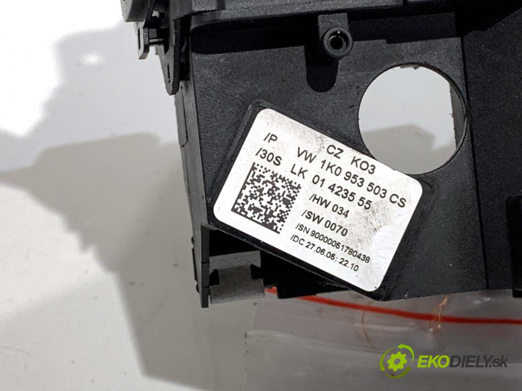 VW TOURAN nadwozie wielkoprzestrzenne (MPV) 2005 103 kW 2.0 TDI 1968 Prepínač kombinovaný 1K0953513A (Prepínacie páčky pod volantom)