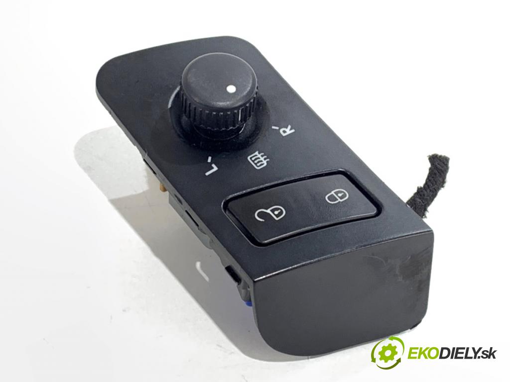 VW TOURAN nadwozie wielkoprzestrzenne (MPV) 2005 103 kW 2.0 TDI 1968 Prepínač nastavenia spätných zrkadiel  (Prepínacie páčky pod volantom)