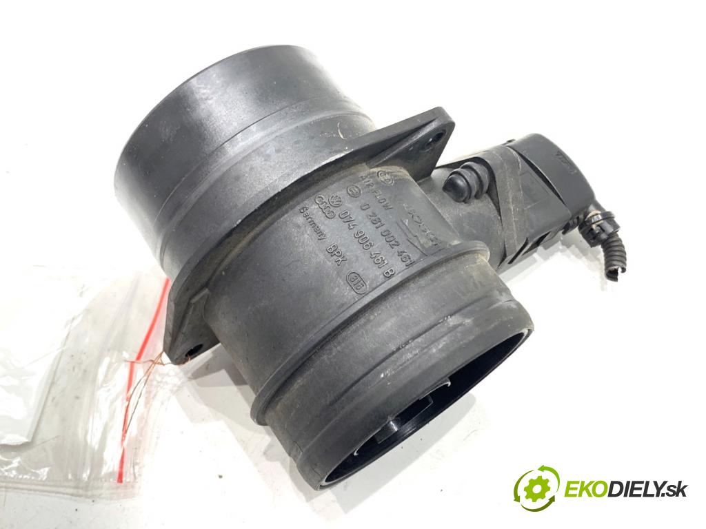 VW TOURAN nadwozie wielkoprzestrzenne (MPV) 2005 103 kW 2.0 TDI 1968 Váha vzduchu 074906461B (Váha vzduchu)