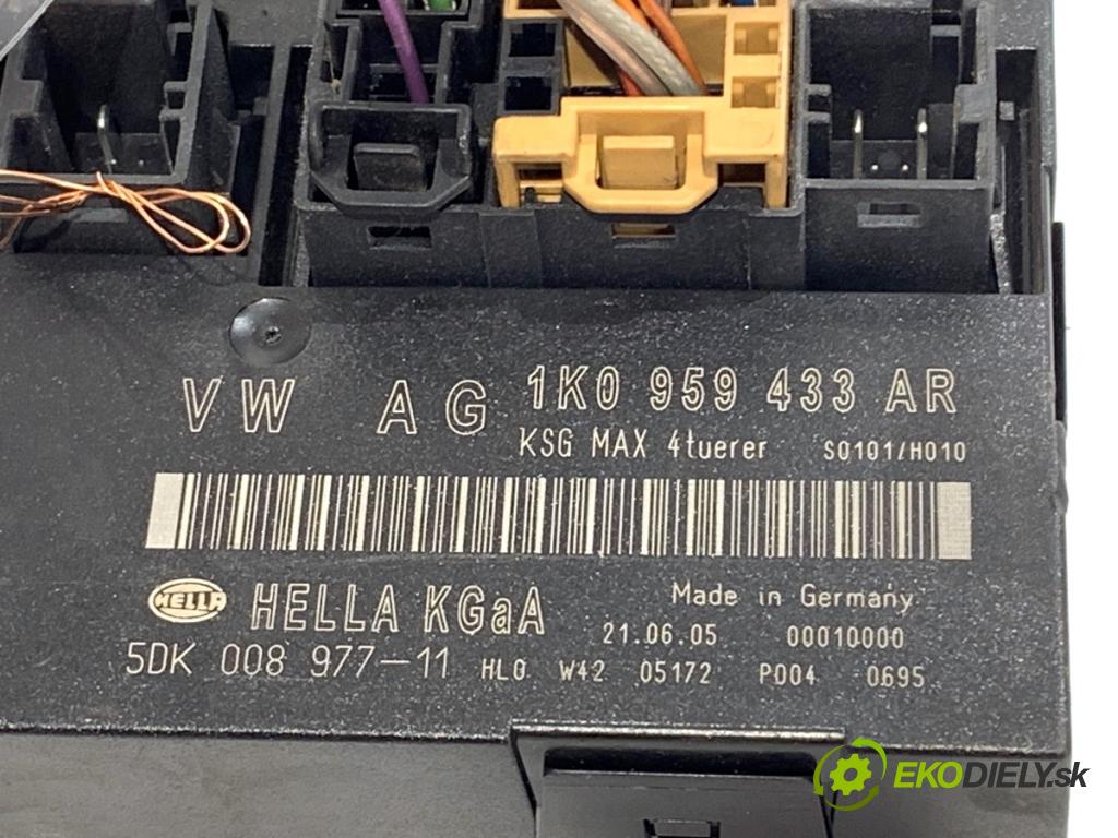 VW TOURAN nadwozie wielkoprzestrzenne (MPV) 2005 103 kW 2.0 TDI 1968 Modul komfortu 1K0959433AR (Modul komfortu)