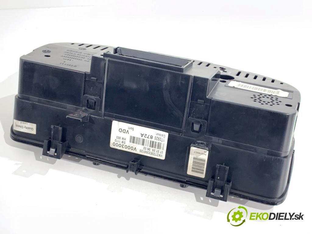 VW TOURAN nadwozie wielkoprzestrzenne (MPV) 2005 103 kW 2.0 TDI 1968 Prístrojovka 1T0920872A (Prístrojová doska)