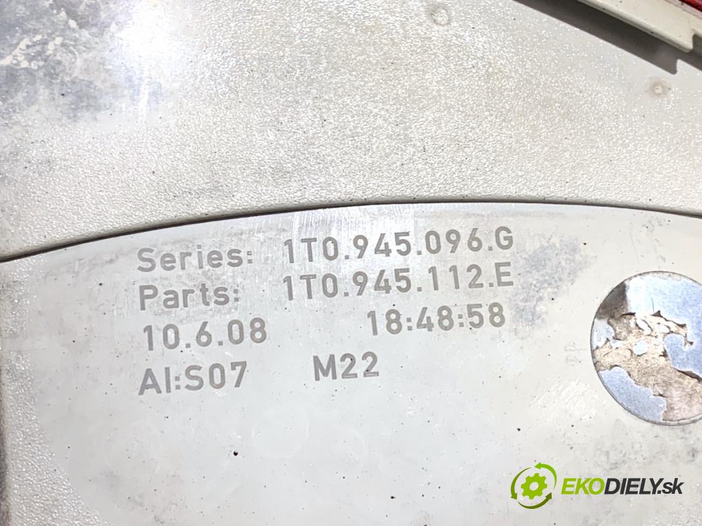 VW TOURAN nadwozie wielkoprzestrzenne (MPV) 2005 103 kW 2.0 TDI 1968 světlo pravý zadní část 1T0945096G