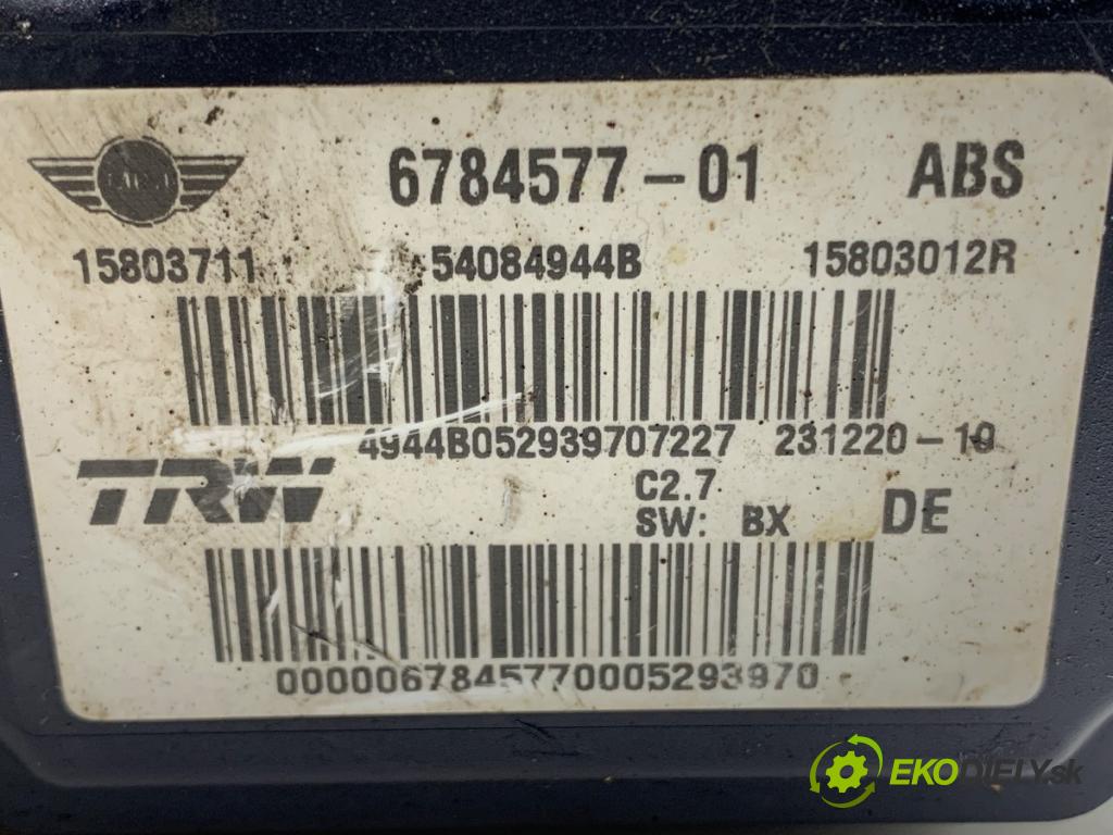 MINI R56 liftback 2007 88 kW Cooper 1598 Pumpa ABS 6784577 (Pumpa ABS)