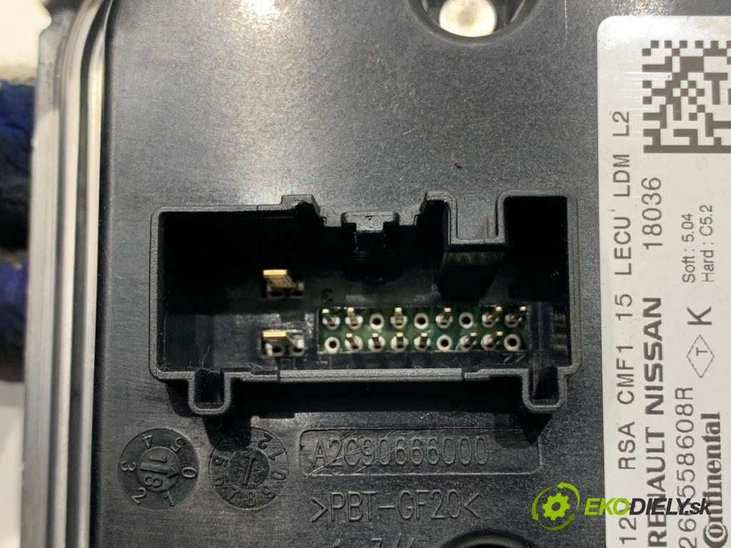 RENAULT CAPTUR I liftback 2018 81 kW 1.5 dCi 110 1461 Menič XENON 260558608R (Riadiaca jednotka xenónu)