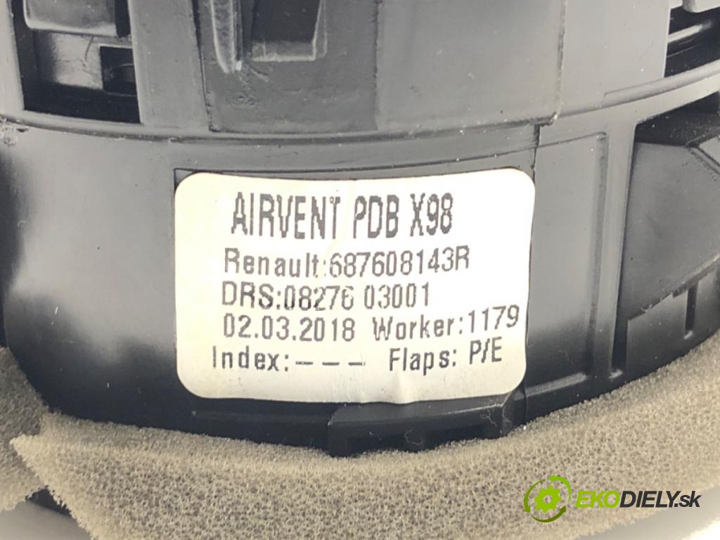 RENAULT CAPTUR I liftback 2018 81 kW 1.5 dCi 110 1461 Mriežky kúrenia ľavy predný 687608143R