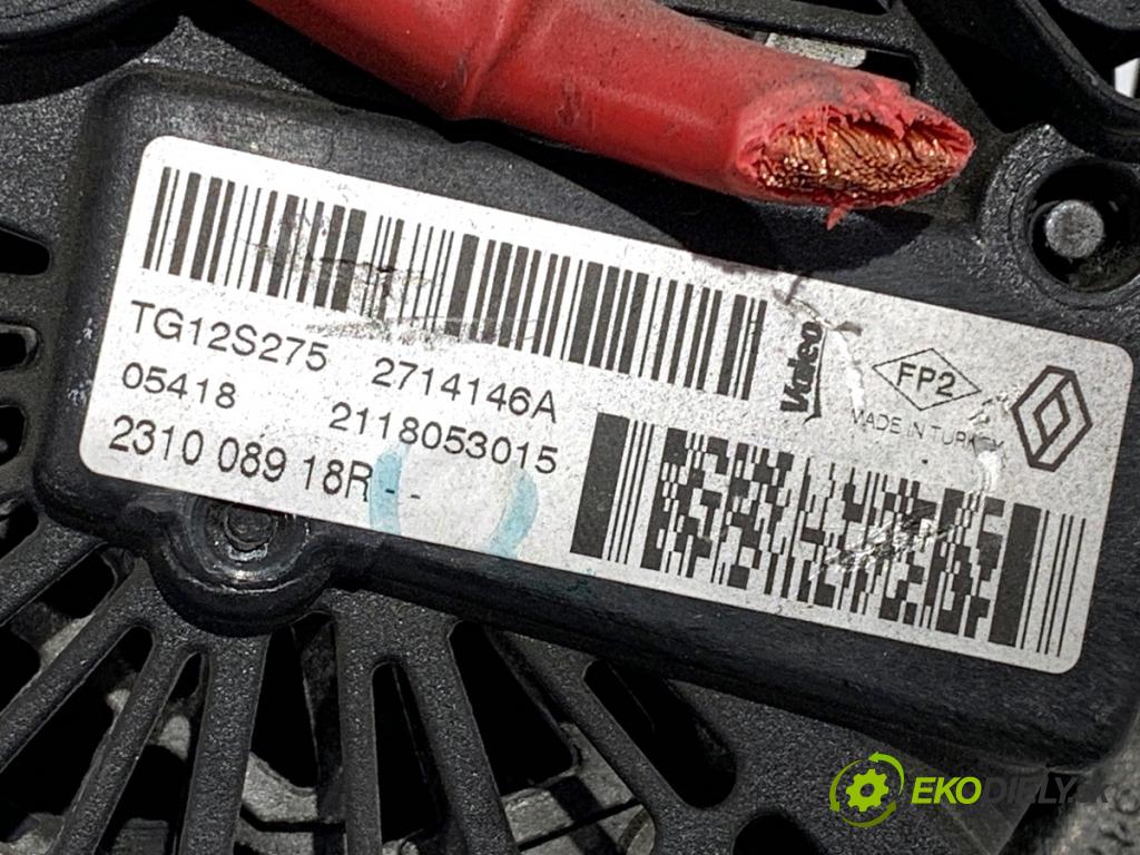 RENAULT CAPTUR I liftback 2018 81 kW 1.5 dCi 110 1461 Alternátor 231008918R (Alternátor)