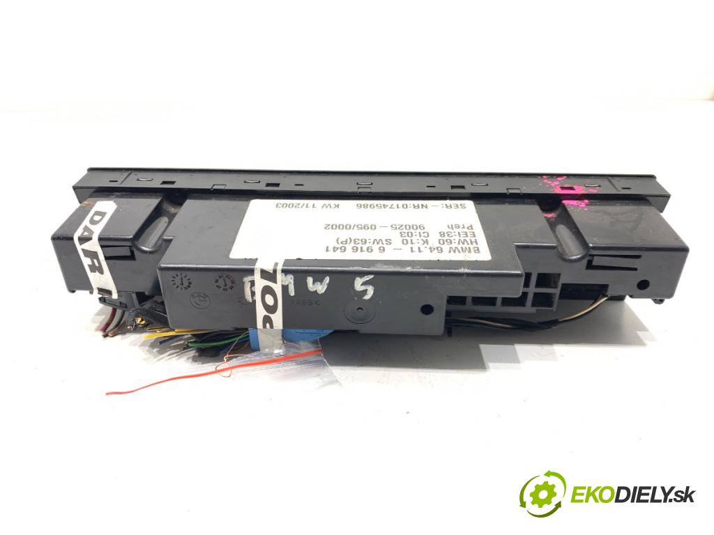 BMW E39 sedan 2001 125 kW 520 i 2171 Panel ovládania kúrenia 6916641 (Prepínacie páčky pod volantom)