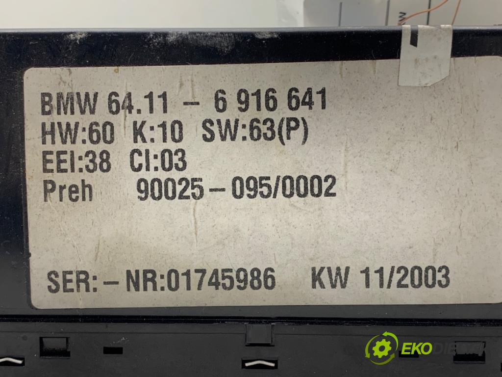 BMW E39 sedan 2001 125 kW 520 i 2171 Panel ovládania kúrenia 6916641 (Prepínacie páčky pod volantom)