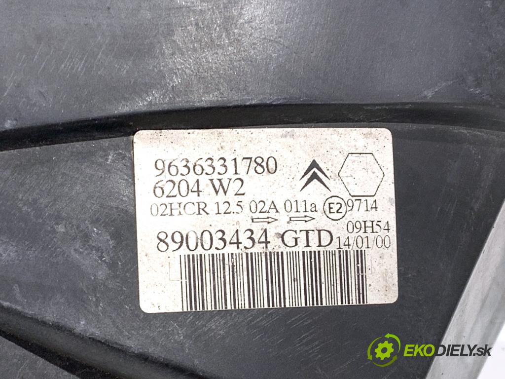 LIGIER XTOO liftback 2006 4 kW 0.5 505 Svetlomet ľavy predný 9636331780