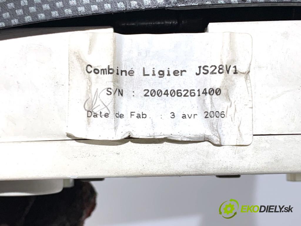 LIGIER XTOO liftback 2006 4 kW 0.5 505 Prístrojovka JS28V1 (Prístrojová doska)