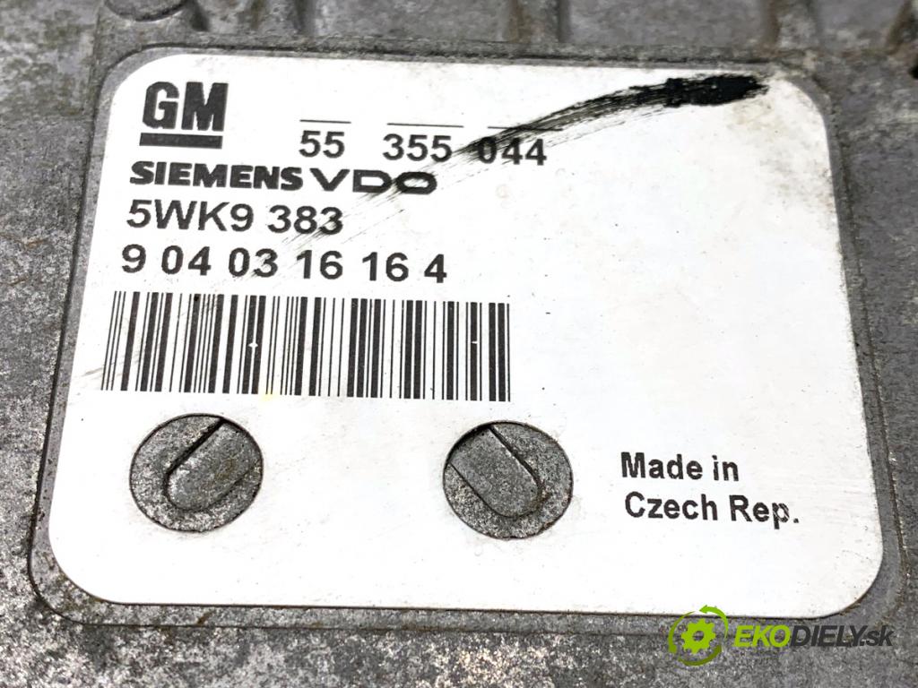 OPEL MERIVA A nadwozie wielkoprzestrzenne (MPV) 2004 92 kW 1.8 (E75) 1796 riadiaca jednotka Motor 55355044 (Riadiaca jednotka)