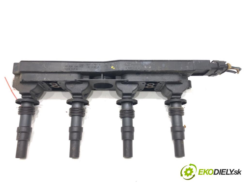 OPEL MERIVA A nadwozie wielkoprzestrzenne (MPV) 2004 92 kW 1.8 (E75) 1796 cívka zapalovací 90536194 (Zážehová cívka)