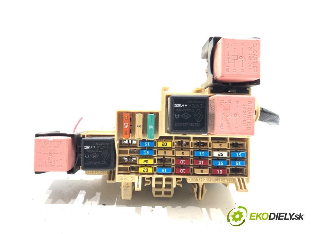 RENAULT KANGOO II nadwozie wielkoprzestrzenne (MPV) 2016 55 kW 1.5 dCi 75 (KW07, KW10, KW04) 1461 Skrinka poistková 8200574970C (Poistková skrinka)