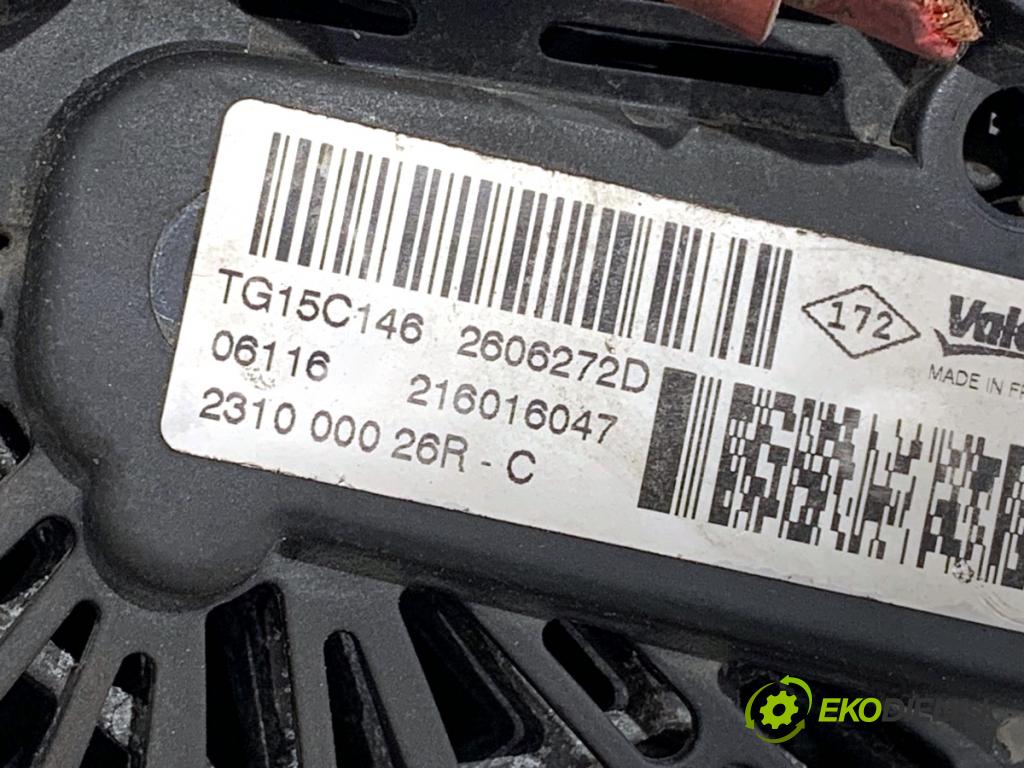 RENAULT KANGOO II nadwozie wielkoprzestrzenne (MPV) 2016 55 kW 1.5 dCi 75 (KW07, KW10, KW04) 1461 Alternátor 231000026R (Alternátor)