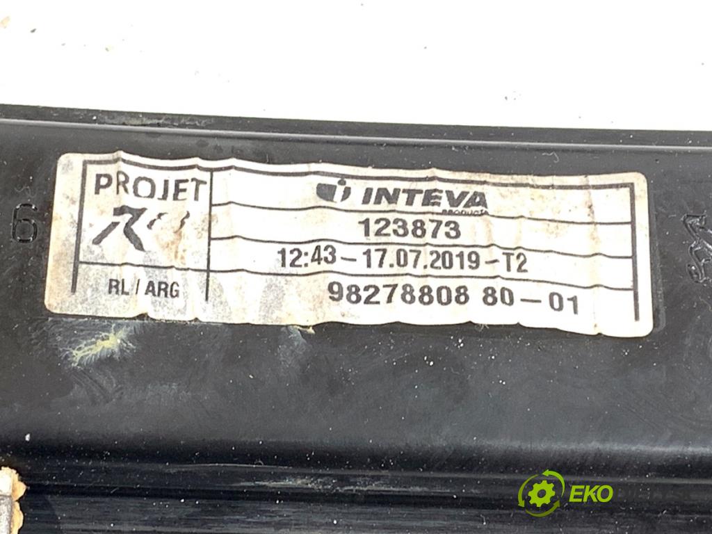 PEUGEOT 508 SW II Kombi 2019 96 kW 1.5 BlueHDi 130 1499 mechanismus okna levý zadní část 9827880880