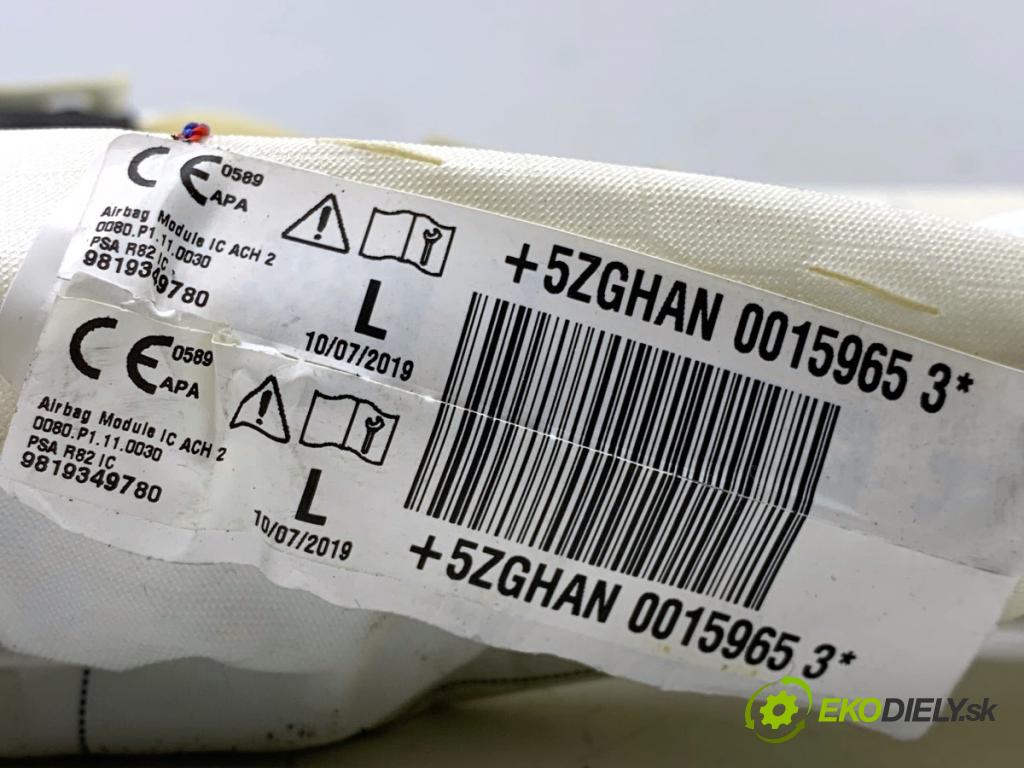 PEUGEOT 508 SW II Kombi 2019 96 kW 1.5 BlueHDi 130 1499 Stropný ľavá strana 9819349780 (Airbag)